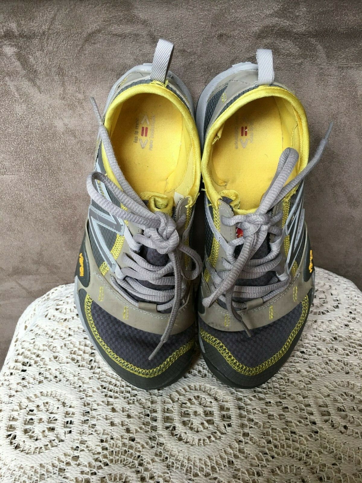 SAOLA NUOVE BALANCE MINIMUS SCARPE DA TRAIL GRIGIO GIALLO WO10GR TAGLIA EU 36 US 5 5