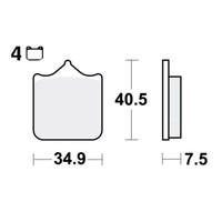 TRW SV BremsbeläGe Passend Vorn FüR TM Racing SMX 450 Bj. 2005-2014