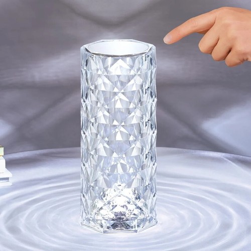 USB LED Crystal Table Lamp Diamond Night Light Color Changing Table Lamp REMOTE - Picture 4 of 10