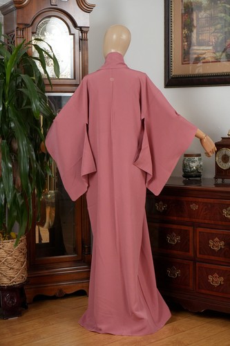 DEAR VANILLA JAPANESE TANGO CHIRIMEN SILK IROMUJI KIMONO WOMEN'S AUTHENTIC JAPAN - Picture 7 of 7