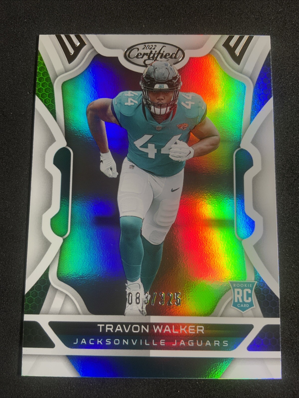 2022 Certified Travon Walker #126 RC,SN Silver Mirror /325 Jacksonville Jaguars