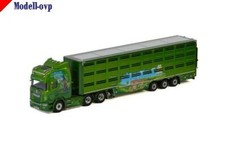 WSI Models Scania P. Björk; Scania R Highline Cr20h 6x2 Tag Axle Live Stock Trailer 3 Axle 1:50 01-2867
