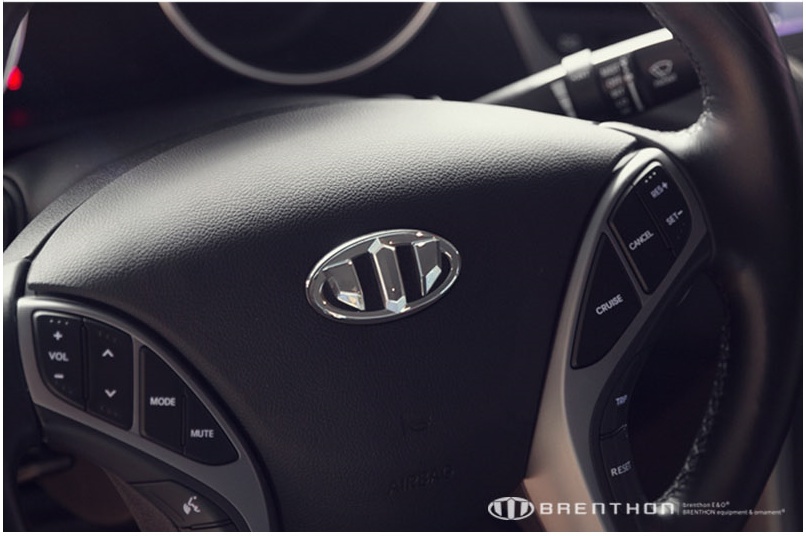 Brenthon Grill Trunk Horn Center Wheel Cap Emblem For 2011+ Hyundai