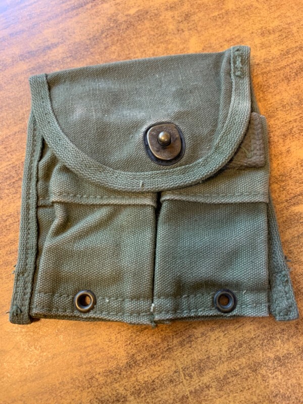 ORIGINAL G.I. KOREAN WAR M1 CARBINE WEB BELT POUCH