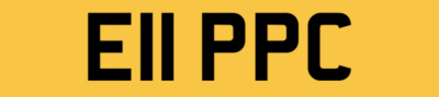 EPIC PERSONAL NUMBER PLATE FOR SALE CAR REGISTRATION E11 PPC TOP BOSS CAR REG