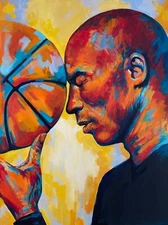 Kobe Bryant poster print 18x12 original artwork by Xilberto