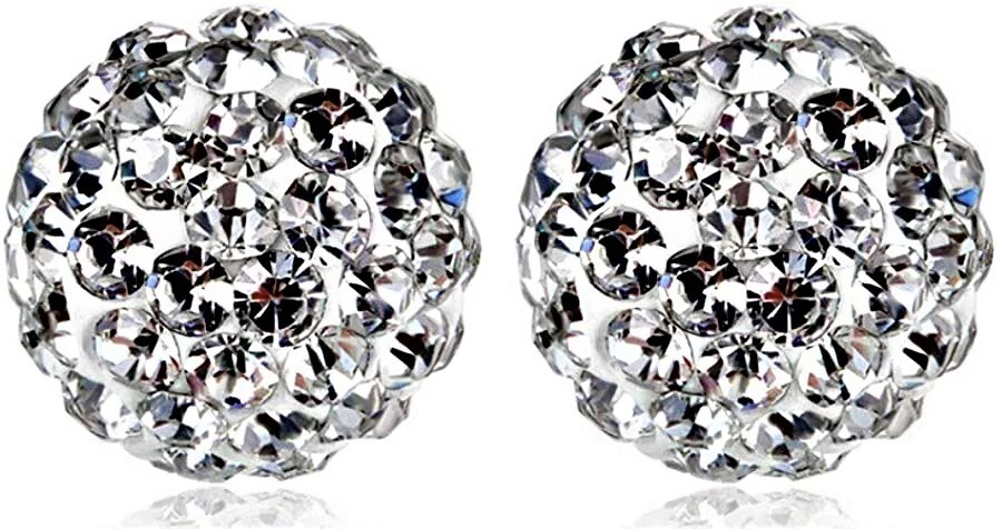 Orecchini punto luce in argento 925 pl con pietra in zircone per donna o ragazza - Immagine 3 di 4