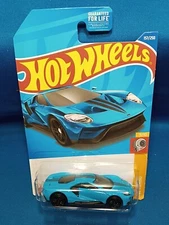 HOT WHEELS '17 FORD GT HW TURBO SERIES #9/10 BLUE DIECAST 1:64 SCALE