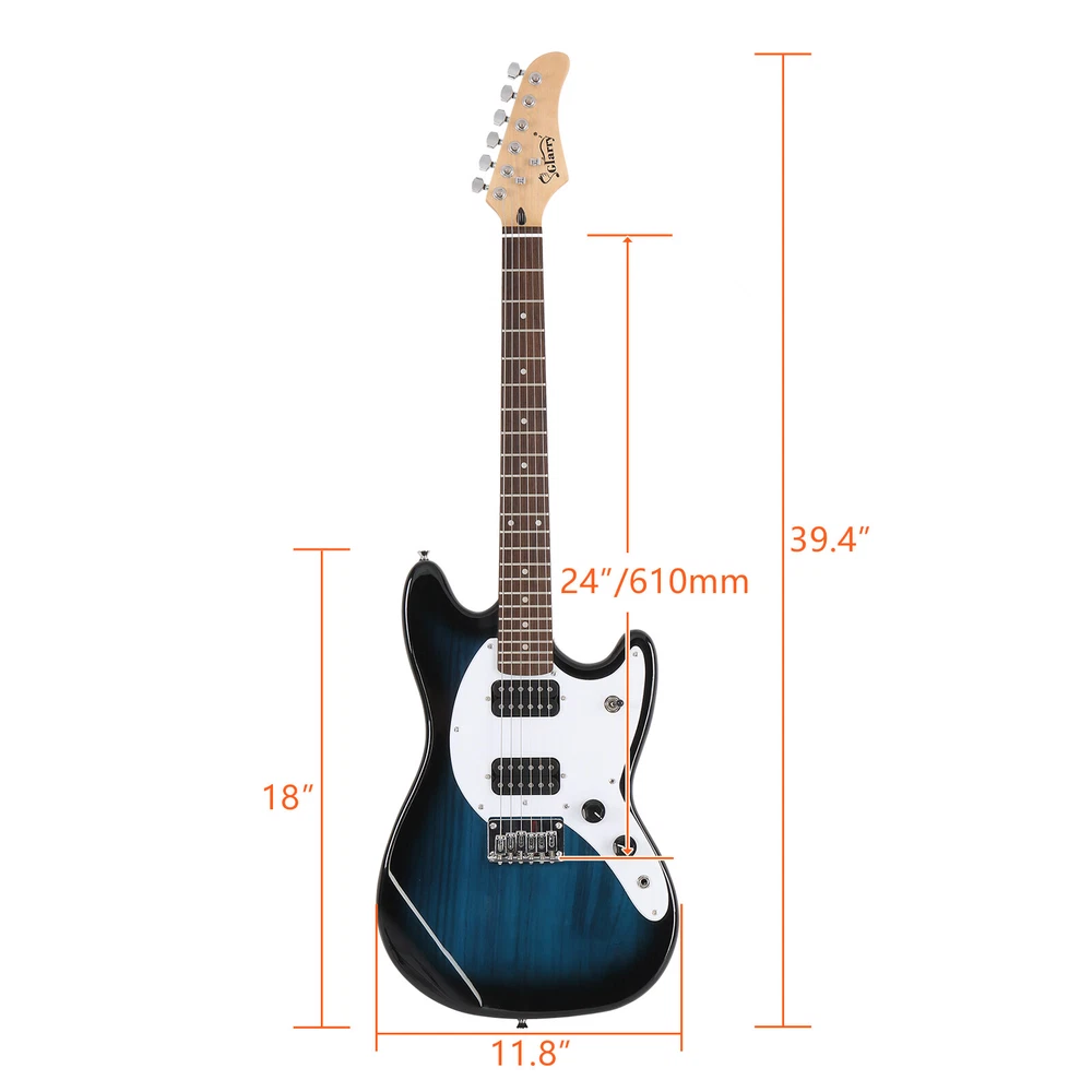 Hot Sale Glarry Full Size 6String H-H Pickups GMF Electric Guitar with Bag Strap Hot Sale Glarry Full Size 6String H-H Pickups GMF Electric Guitar with Bag Strap