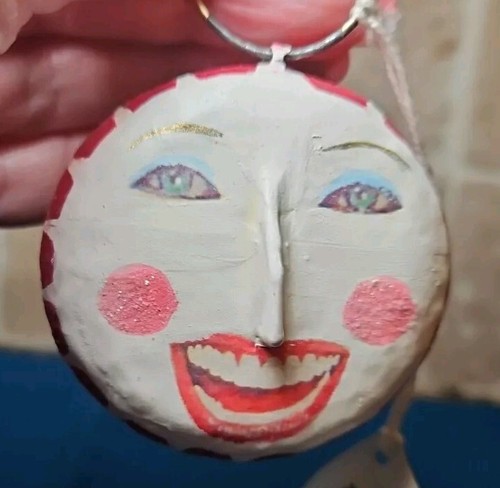 Dept 56 PEPPERMINT HAPPY FACE Ornament Hanging 2-1/2", 3 Available New - Picture 2 of 6