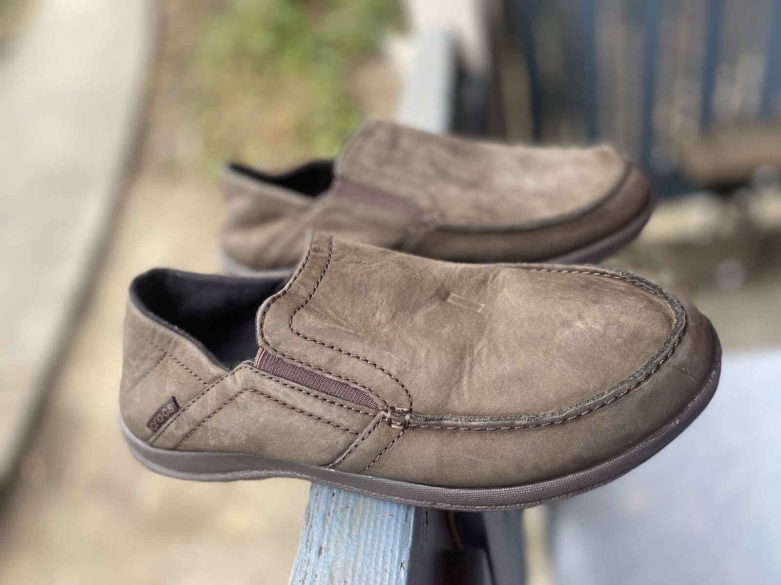 Crocs Men’s Santa Cruz Slip On Sz 7 Gem