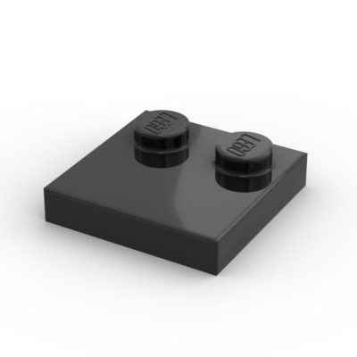 Lego 15x Fliese 2 Noppen 2x2 tile with studs 33909 schwarz black