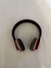 E.G. AUDIO Wireless Bluetooth Noise Cancelling Headphones, Built in Mic., Red