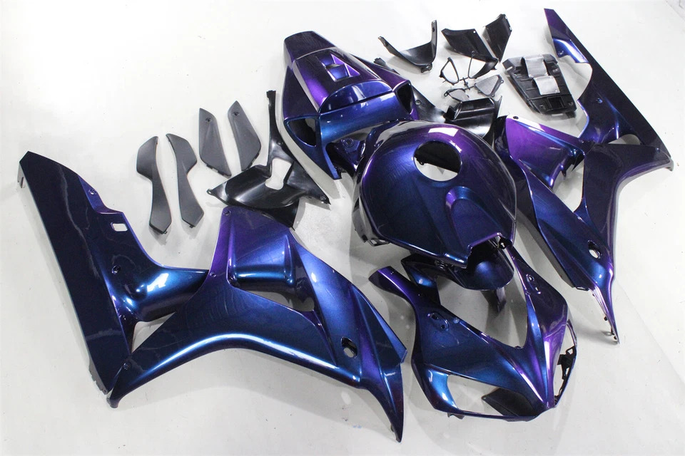 Kit de carenado camaleón + pernos para carrocería ABS azul púrpura Honda CBR1000RR 2006-2007 Foto 2 de 4
