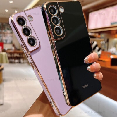 Plating Silicone Soft Phone Cover Case For Samsung Galaxy S25 S24 FE S23 A15 A16