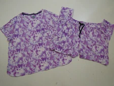 JANE AND BLEECKER Purple Tie Dye Pajamas Size XXL 2XL NWT Womens