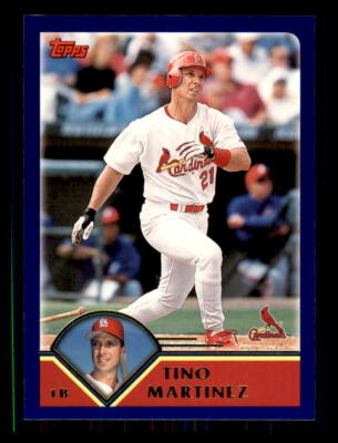 ティノ・マルチネス　メジャーリーグ　トレーディングカード 2003 Baseball Topps Tino Martinez St. Louis Cardinals #124 | eBay