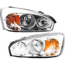 New Set Of 2 LH & RH Headlamp Assembly Fits 2004-2008 Chevrolet Malibu Composite