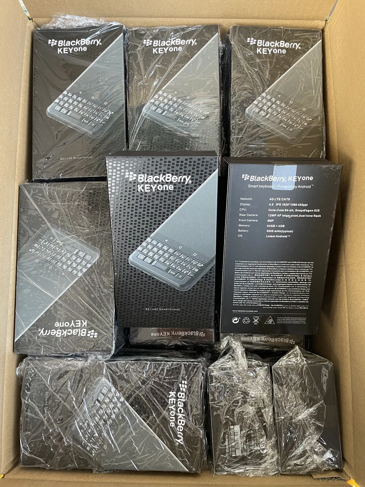 BlackBerry Keyone 32GB 64GB 12MP Fingerprint Android LTE  SmartPhone- New Sealed - Image 3 of 4