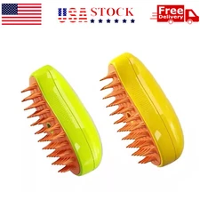 Rechargeable Shedding Hair Spray Steam Brush Easy Pet Grooming Brush for Cat Dog