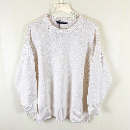 NEW Peruvian Connection Women's Off-White Pima Cotton Kittery Knit Pullover NWT - Picture 3 of 7