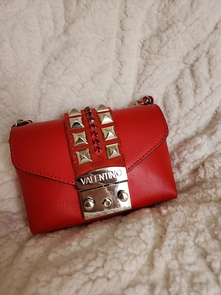 valentino red velvet bag