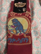 Guardians Of The Galaxy Vol 3 Marvel 1 Pair Crew Socks Fits Shoe Sz 8-12 Red NWT