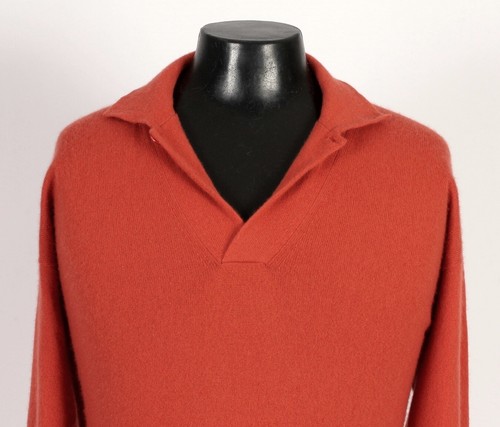 Loro Piana 100% Cashmere One Button Polo Sweater - 3XL $1250 Retail - 第 6/13 張圖片