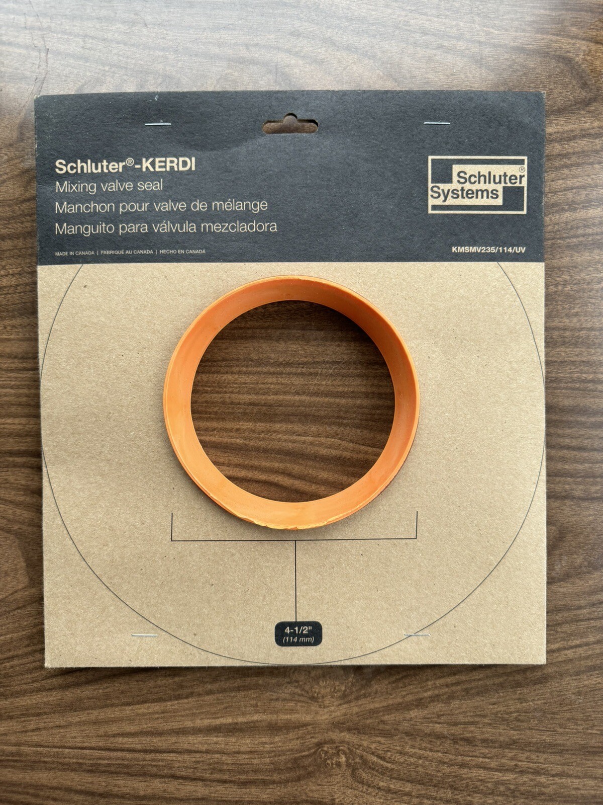 Schluter Kerdi Mixing Valve Seal 41/2" KMSMV235/114/UV free shipping eBay