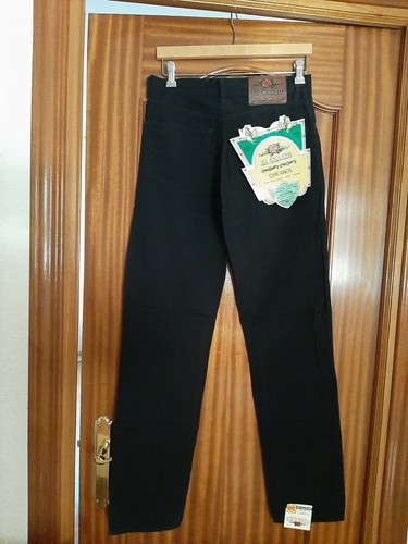 Pantalón Vaquero marca El 30 tejido rectos unisex negro | eBay