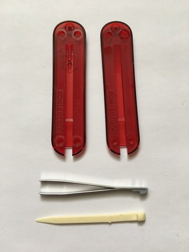 SWISS ARMY VICTORINOX 58mm SCALES/HANDLES WITH TWEEZER+TOOTHPICK - Picture 25 of 54