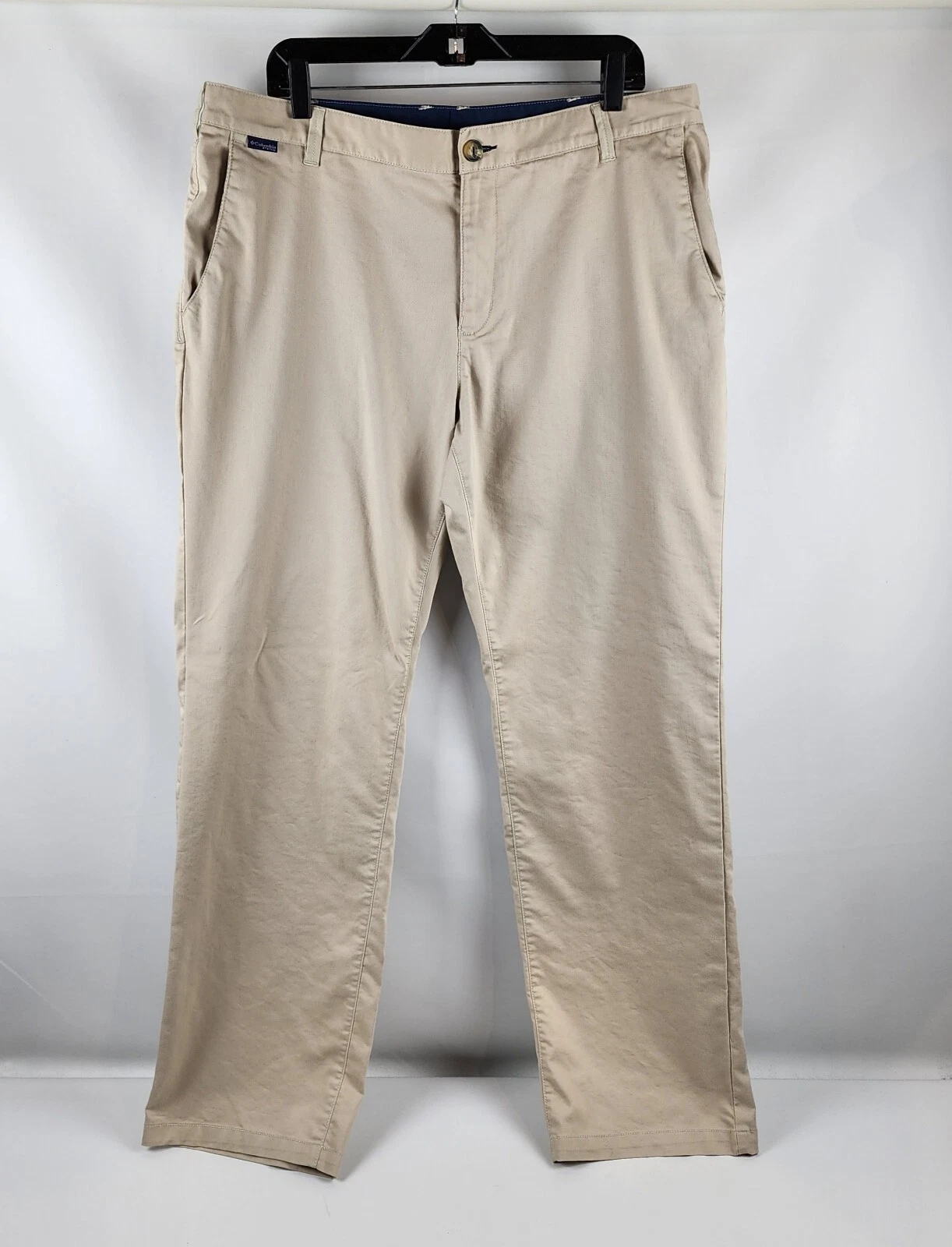 Columbia PFG Pants Mens 38x33 Performance Fishing Gear Outdoor Beige