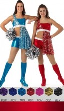 No Limits RED Adult Small Dance Costume Boy Short Foil Sequin Unitard New