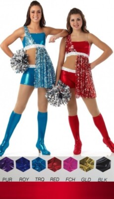No Limits RED Child 6x7 Dance Costume Boy Short Foil Sequin Unitard New
