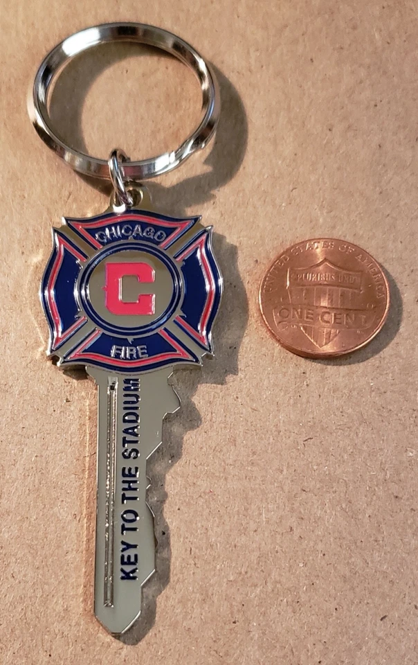 CHICAGO FIRE "KEY to the STADIUM" Key Ring - Image 2 of 2