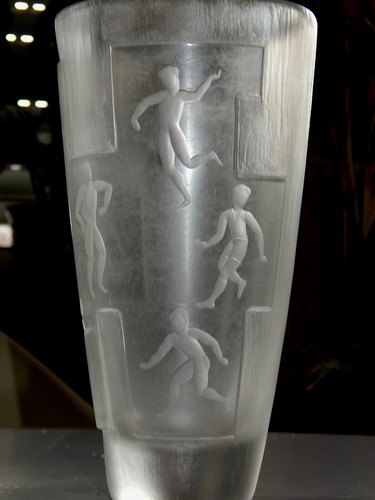 Vase Glas "Sportler" wohl Schule von Eiff - Picture 8 of 11
