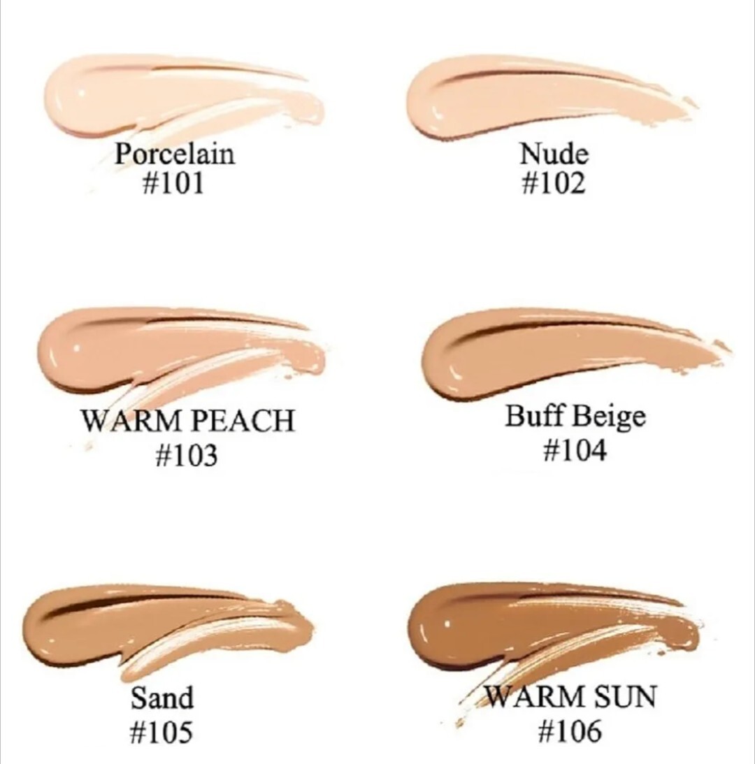 Phoera Silky Full Coverage Liquid Foundation (101 Porcelain) 30ml Exp 03/27 #L14