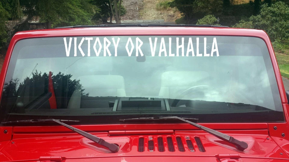Victory or Valhalla Vinyl Decal V1 | Norse Viking Celtic Runes | Die Cut Sticker - Image 3 of 4