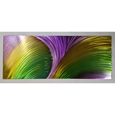 Karneval. Moderne abstrakte zeitgenössische Wandkunst aus Metall. Artwork. 