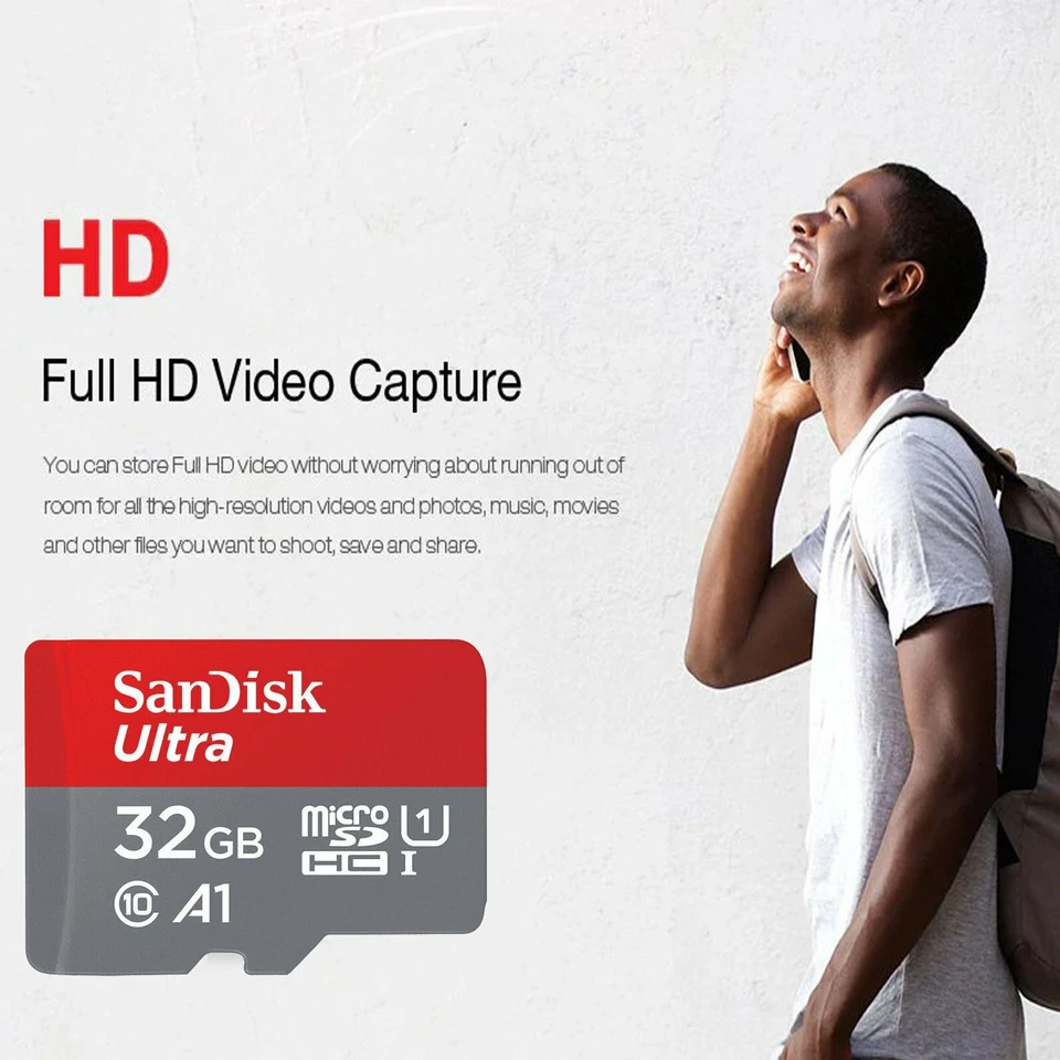 SanDisk Memoria 32GB  adaptador USB Flash Drive Class10 TF Tarjeta Micro SD Dash - Image 2 of 4