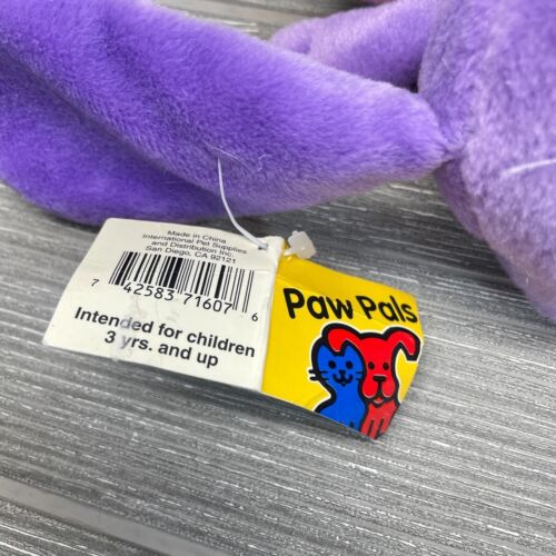 Petco Paw Pals Floppy the Bunny Rabbit Purple Pink Bean Bag Beanie Plush NWT - Picture 6 of 8