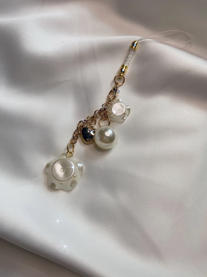 camellia flower Phone charm agenda Charm Red Kawaii new birthday gift - Image 2 of 2