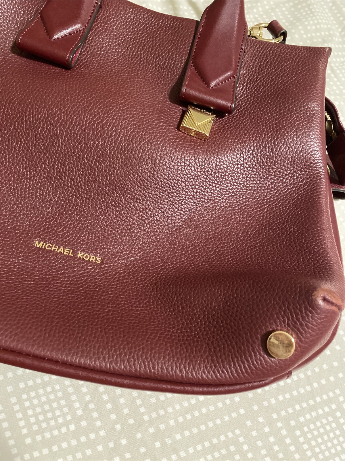 MICHAEL KORS Rollins Medium python embossed satch… - image 4