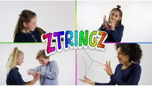 Paquete de 2 juegos originales de cuerda arco iris juguete clásico Ztringz - Imagen 6 de 7