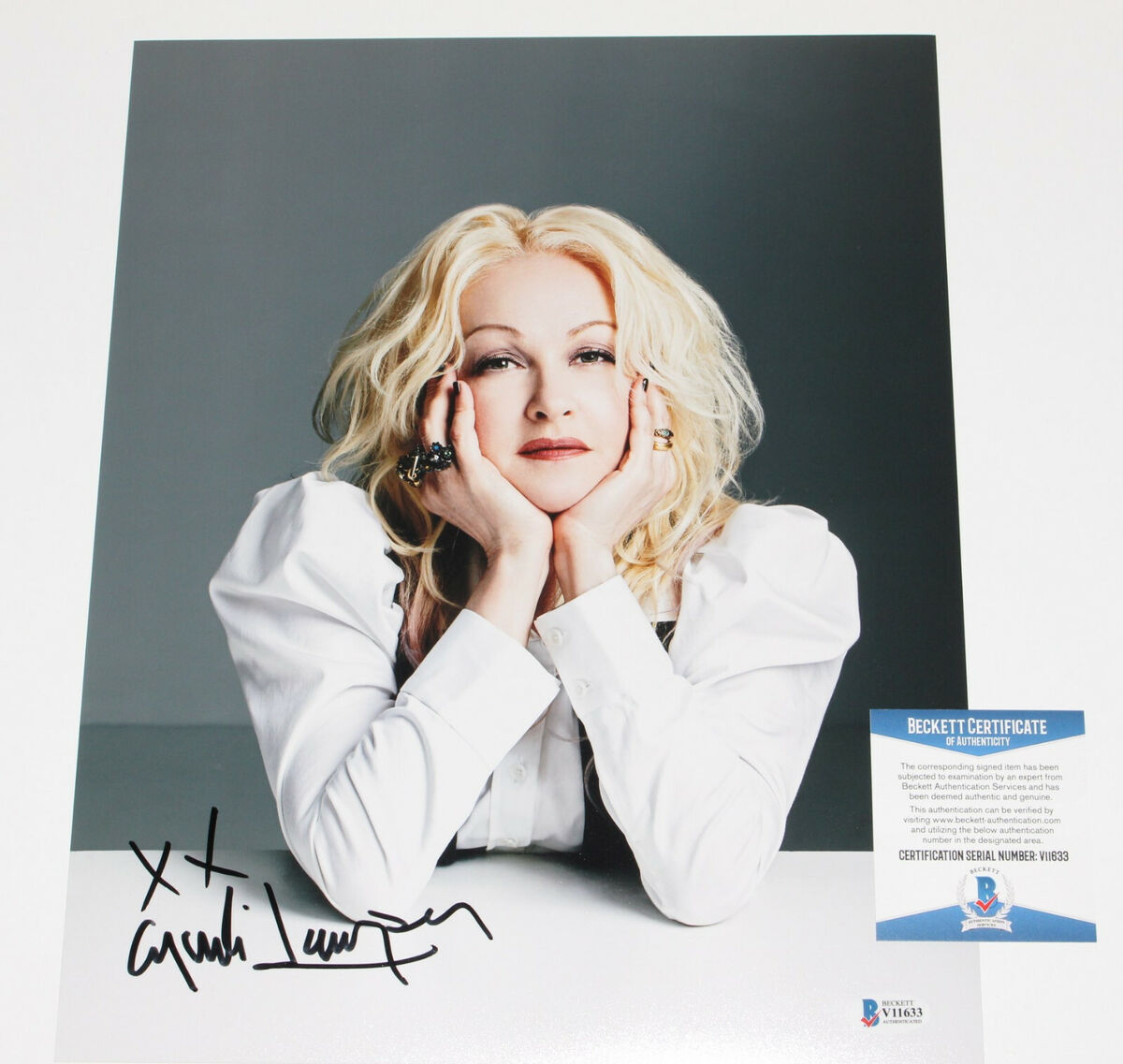 Cyndi Lauper Signed True Colors Album COA Proof Autographed Vinyl Record Cyndi Lauper Signed True Colors Album COA Proof Autographed Vinyl Record