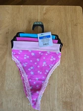 CELEBRATE! SUMMER STRING THONG Size XL-16/18  3-Pack COTTON Panties