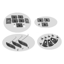 For Chevy Monte Carlo 1970-1972 Dynacorn Body Molding Clip Set