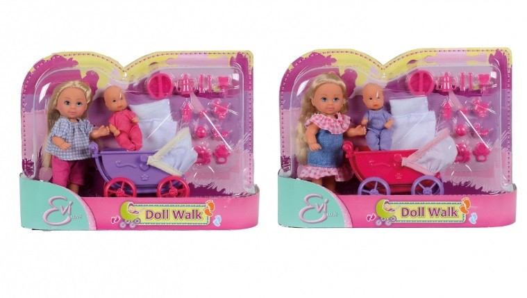 Simba 105736241 - Evi Love - Doll Walk, Assorted - New