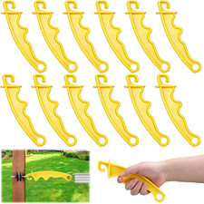 12 Pack Electric Fence Plastic Gate Electric Fence Gate Handles 8 Inch Insulated