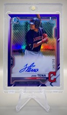 Jose Tena 2021 1st Bowman Chrome #CPA-JT Purple Refractor Auto #/250 - Guardians